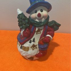 Snowman Candle Holder  Tia Light Holder