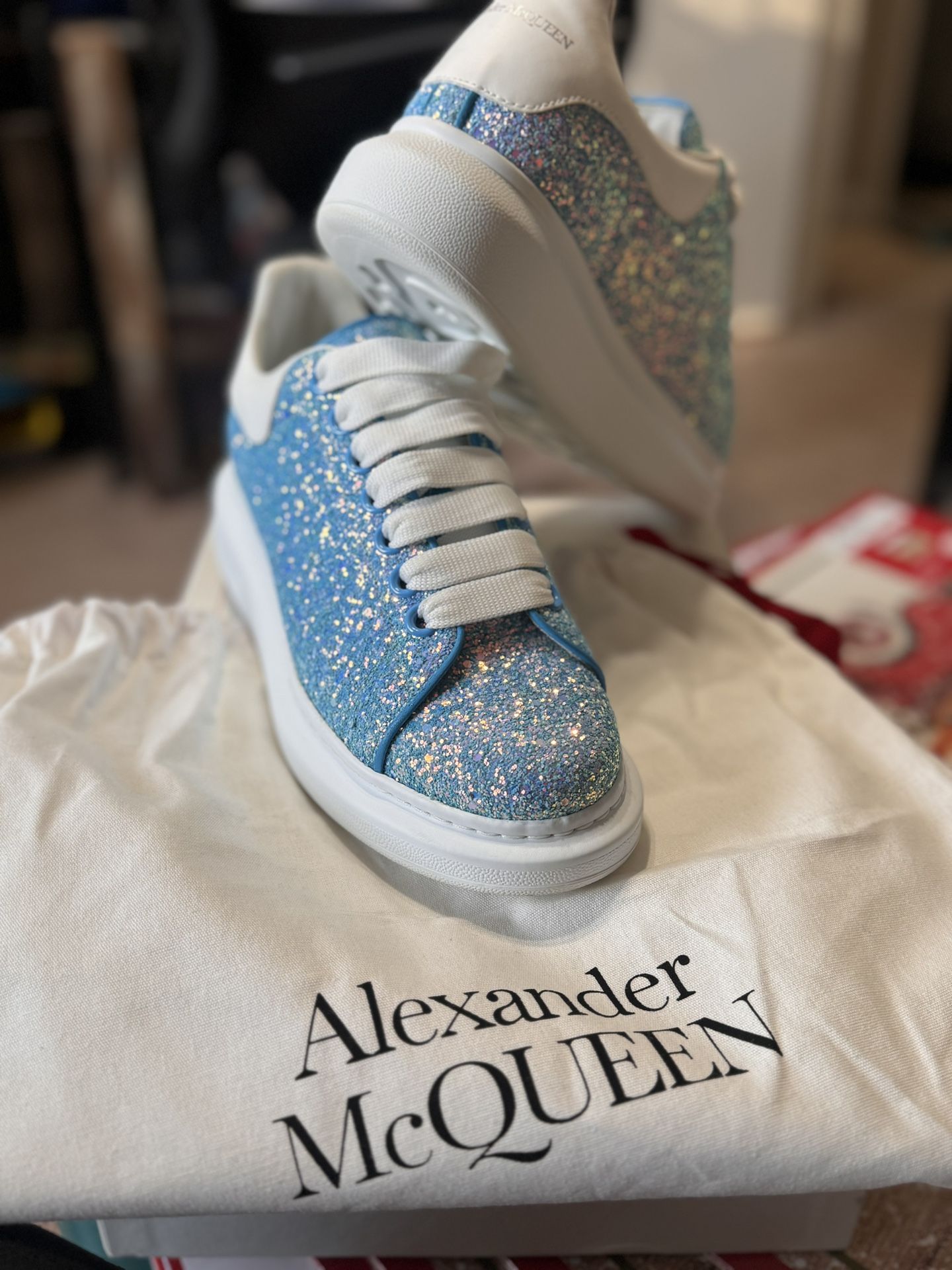 Mc Queen Alexander Mcqueen Brillantinate Glitter Alexander Mcqueens Women's Size