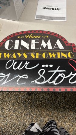 Home Cinema Sign