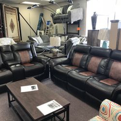 New Reclining Sofa And Loveseat 
