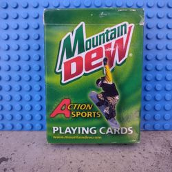 Vintage Mountain Dew Action Sports Collectible Playing Cards Poker