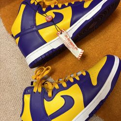 Nike Dunk High Lakers 