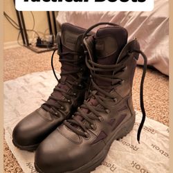 Reebok Tactical Boots RB8874 Side Zip Composite Toe Size 10.5