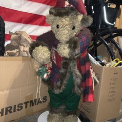 Christmas Bear statue