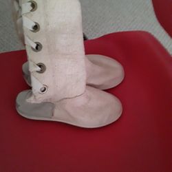 Ladies New Ugg Cotton Shearling Boots Lace Up Bac