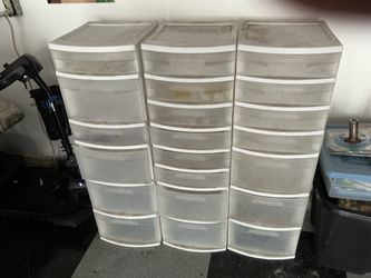 Sterilite storage drawers7 drawer per stack