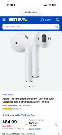 Apple AirPods 2nd generation