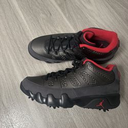 Nike Air Jordan 9 Retro Low Golf ‘Charcoal Black/Red Sz 9.5 