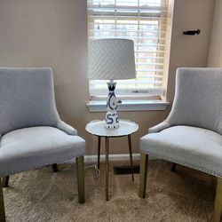 Two Accent Chairs (Lamp & Table Not Included)