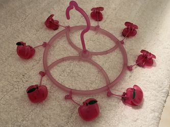 $6: Clothes Dryer Hanger with Cute Apples Clips