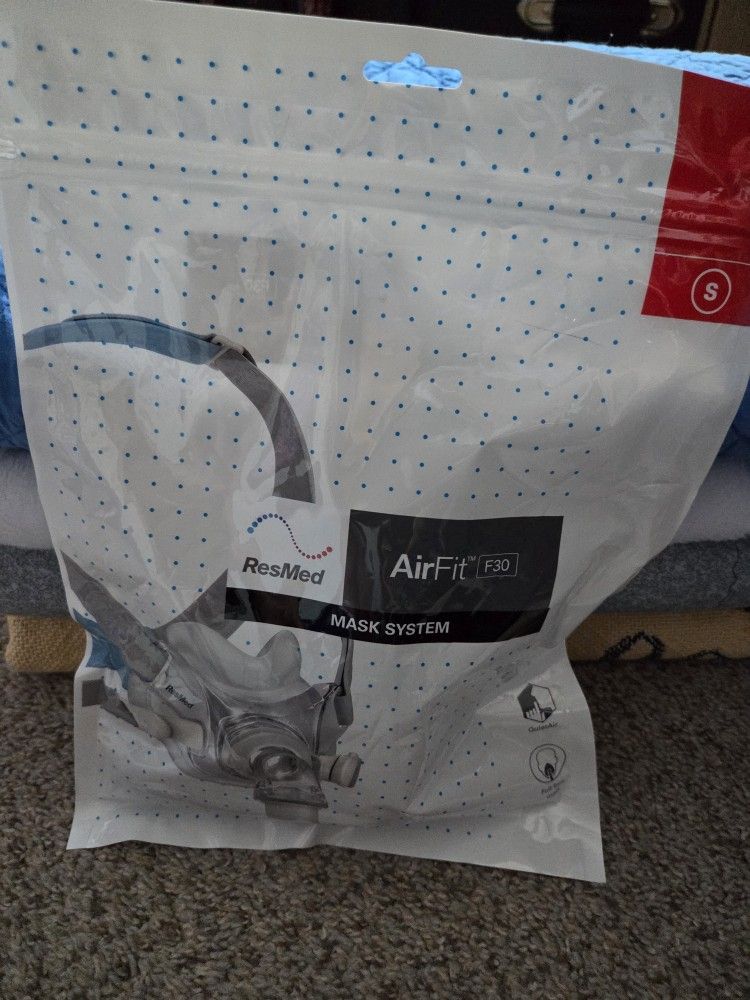 RESMED AIRFIT F30 CPAP FULL FACE MASK SYSTEM SIZE SMALL 64100