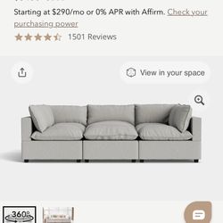 Kova Pit Sectional Modular Couch 