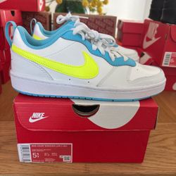 Nike Court Borough Low 2 GS Size 5Y Fits Women’s Size 7