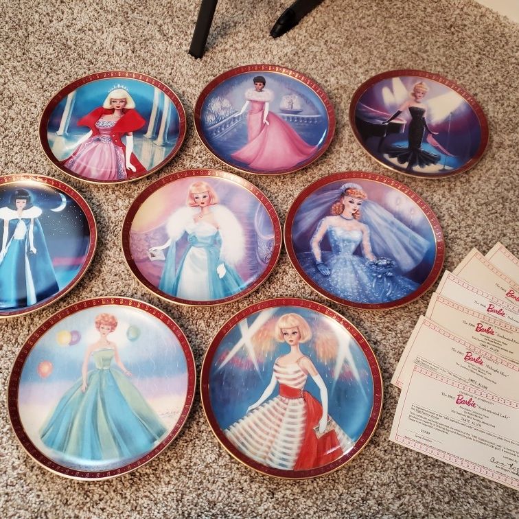 Danbury triple Mint Barbie Collector Plate