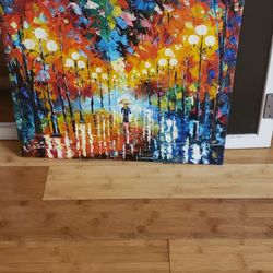 Hand painting retails for $200