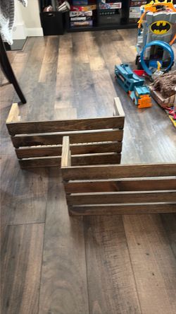 Handmade rustic wooden bookshelves