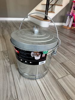 6 gallon aluminum garbage can NEW