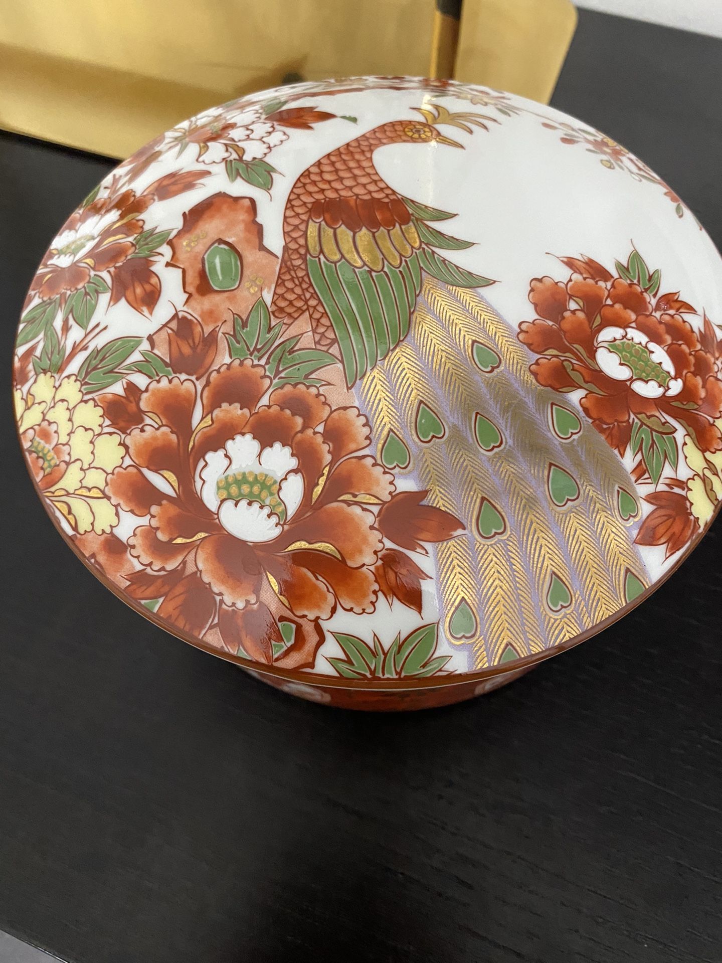 Vintage Japanese Bowls With a Peacock In Beautiful Colors. I Used It For Jewelry
