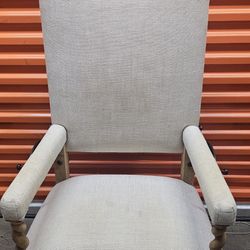 Restoration Hardware Bruges Adjustable Desk Chair Rolling Armchair 