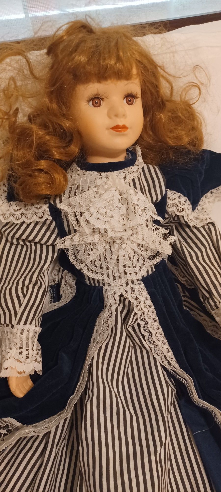 Vintage Porcelain Doll 22"