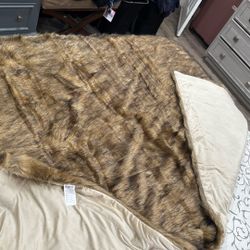 Faux Fur Throw Blanket
