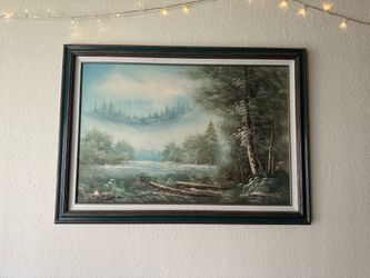 2 Large Framed Landscape Paintings