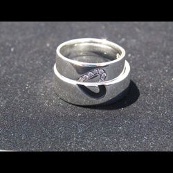 Matching Wedding Band .925 Sterling Silver 
