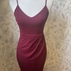 Lulus Plum Purple Short Dress Size Small Strappy Sexy  