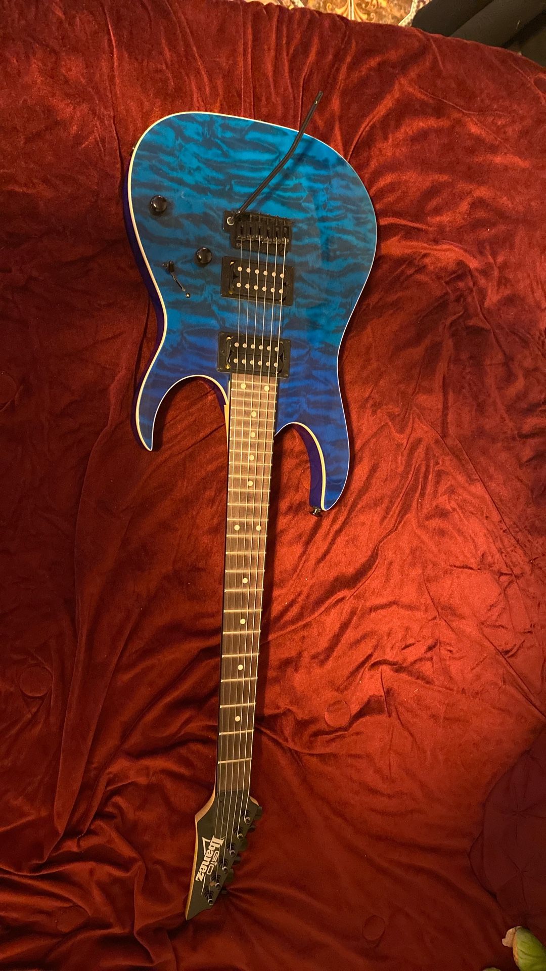 Ibanez Electric Guitar With Boss Amp