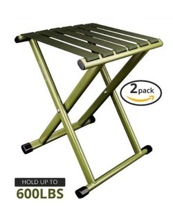 Heavy Duty Folding Stools, 2 Pack