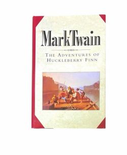 the adventures of huckleberry finn book, by Mark Twain, 1992 Hardcover