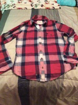 Abercrombie plaid longsleeve shirt teen