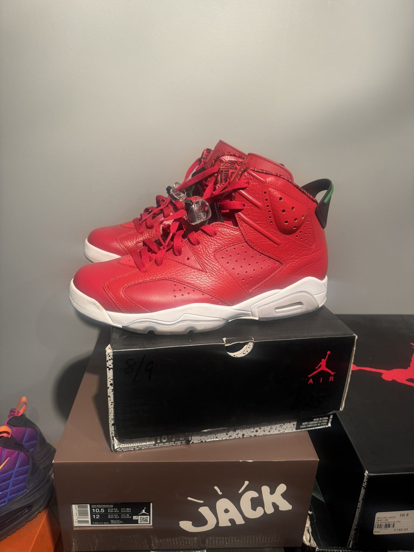 Jordan 6 Spizike History Of Jordan Sz 10.5 Worn 3x