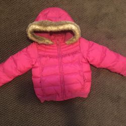 Girls Toddler Gymboree Pink Puffer Jacket Size 2T-3T