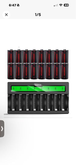 32 Pack CR123A Rechargeable Batteries LED Charger Compatible with Wireless Arlo