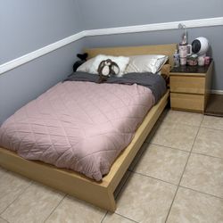 IKEA Bed Frame & Nightstand 