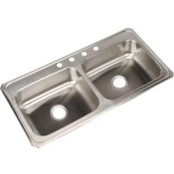 ELKAY Celebrity 43 in. Drop-in Double-Bowl 20-Gauge Stainless Steel Kitchen Sink Only