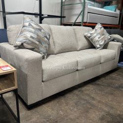 SOFA AND LOVESEAT SET, LIVING ROOM SET, COUCHES - [NEW] [EASY CARE FABRIC]