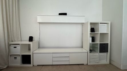 TV entertainment console and storage