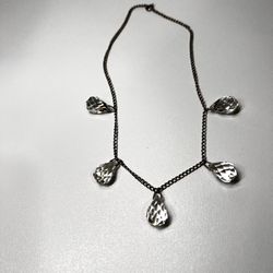Necklace Light crystal teardrop crystal pendant’s necklace