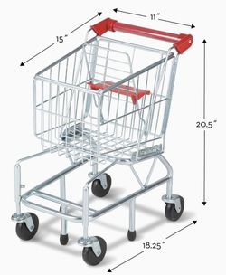 Melissa & Doug Metal Toy Shopping Cart