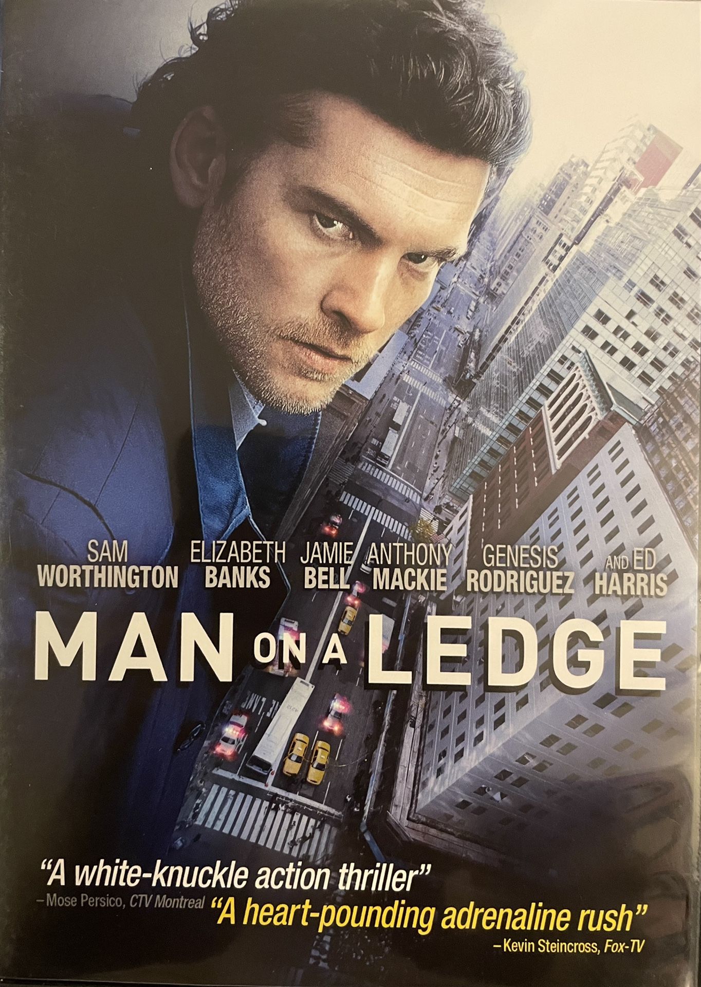 MAN On A LEDGE (DVD-2012) Elizabeth Banks + Jamie Bell + Sam Worthington!