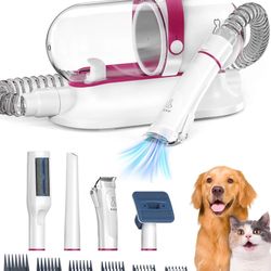 Dog Grooming Kit & Vacuum, Professional Pet Grooming Vacuum with Shedding Brush