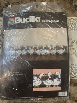 Kit Knitting Wall Hanging Size 5X34” As Is 