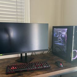 HP OMEN SETUP (PC, MONITOR, KEYBOARD & MOUSE INCLUDED)