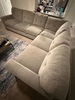 Six Seater Sofa Sectional - Grey color