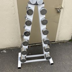 Dumbbells Set And Rack Storage 