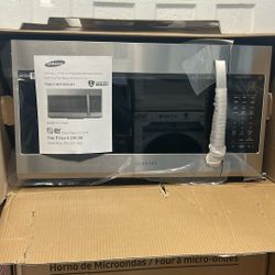 New Samsung 1.9 Cu.ft Over The Range Microwave In Stainless Steel 