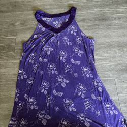 Violet Toned Soft And Light Tank Dress