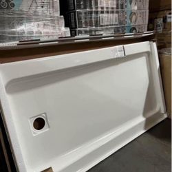 Shower Base 60 x 32 x 4” Porcelain on steel